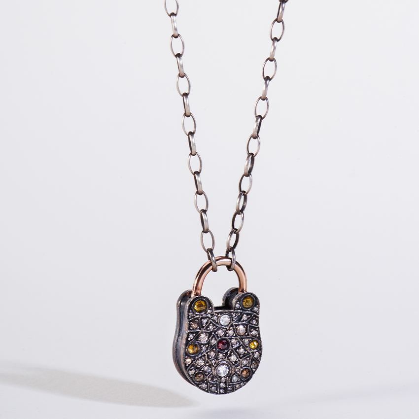 Large Padlock Necklace - Delondra