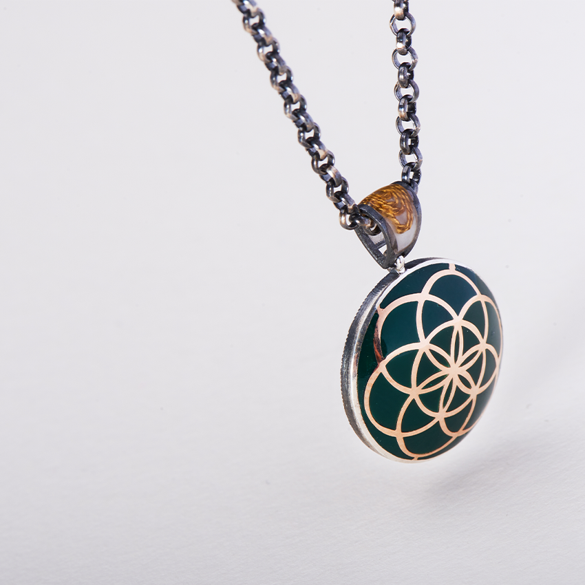 Flower of Life Medallion Necklace - Delondra