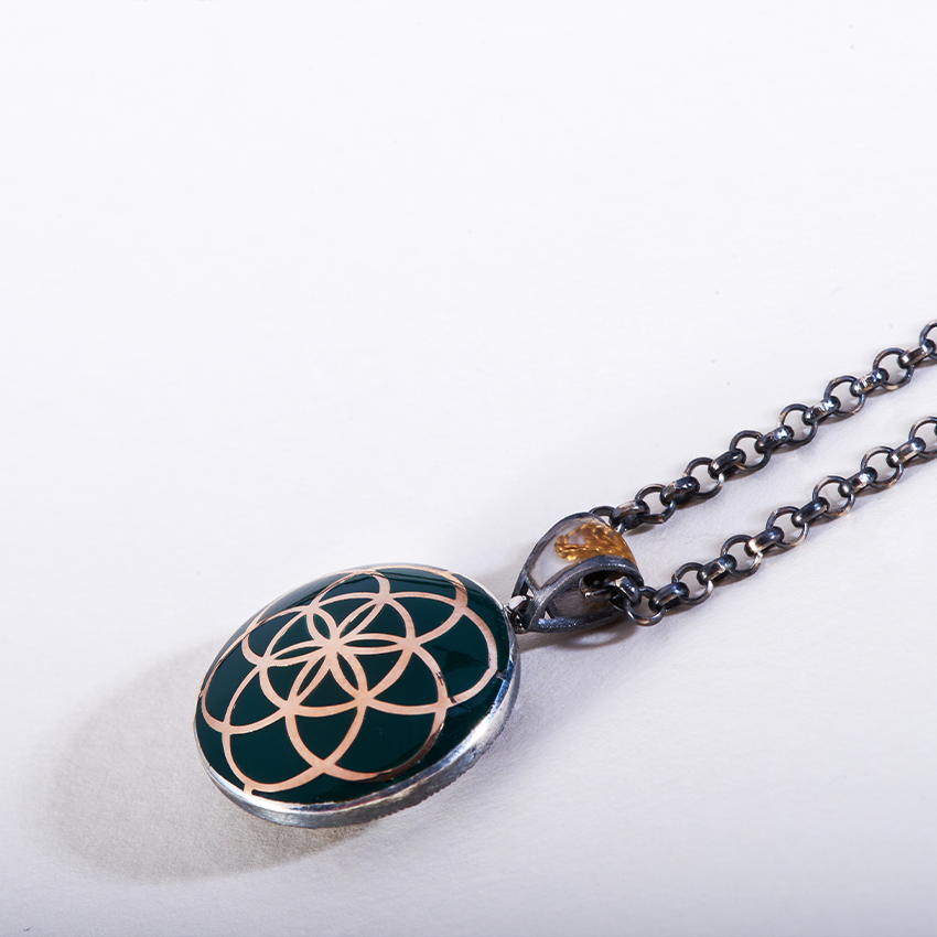 Flower of Life Medallion Necklace - Delondra