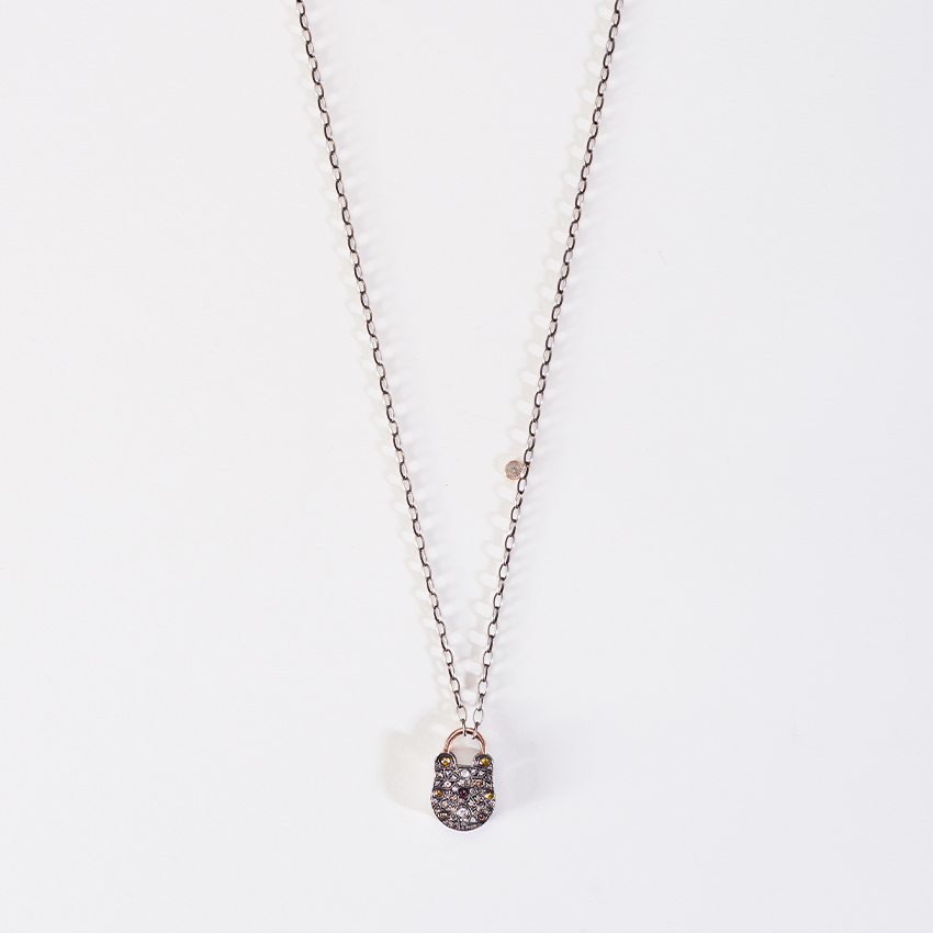 Small 2025 padlock necklace