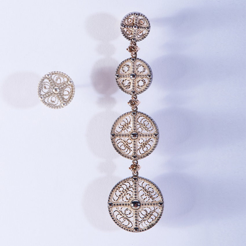 Filigree Compass Earring - Delondra